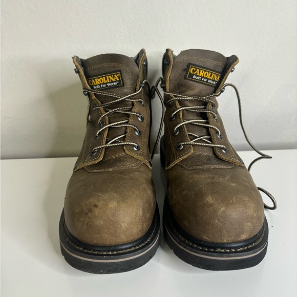 Mens Carolina Shotcrete CA3560 Medium Brown Work Boots Sz 9.5